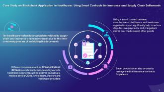 Case Studies On Blockchain Technology Applications In Healthcare Training Ppt
