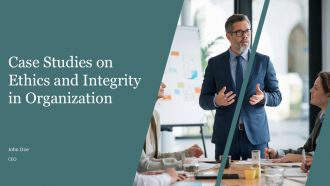 Case Studies On Ethics And Integrity In Organizations PPT Guidelines AT
