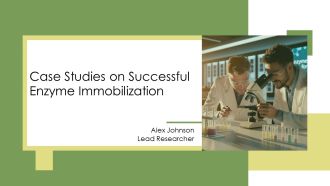 Case Studies On Successful Enzyme Immobilization PPT Mockup AT
