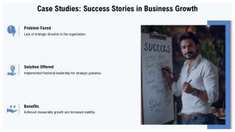 Case Studies Success Stories In Business Growth Fractional Leadership PPT Presentation ST AI SS