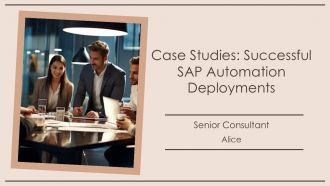 Case Studies Successful SAP Automation Deployments PPT Mockup AT