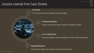 Case Studies Successful Test Automation Framework Deployments PPT Graphics AT Graphical Colorful