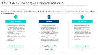 Case study 1 developing an aspirational workspace intelligent service analytics ppt show