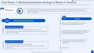Case Study 1 Market Penetration Strategy Of Bank Ultimate Guide To Commercial Fin SS