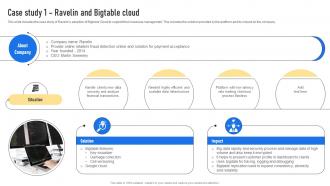 Case Study 1 Ravelin And Bigtable Cloud Bigtable Cloud SaaS Platform CL SS