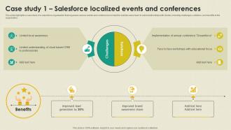 Case Study 1 Salesforce Localized B2B Outside Sales Strategy Development SA SS