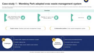 Case Study 1 Wembley Park Adopted Evac Waste IoT Driven Waste Management Reducing IoT SS V