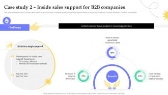 Case Study 2 Inside Sales Support For B2b Companies Fostering Growth Through Inside SA SS