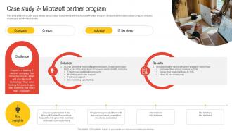 Case Study 2 Microsoft Partner Program Nurturing Relationships