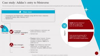 Case Study Adidass Entry To Metaverse Hosting Experiential Events MKT SS V