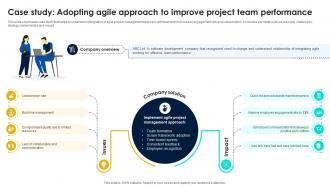Case Study Adopting Agile Approach To Project Management Case Studies PM SS
