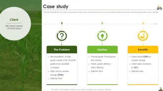 Case Study Agriculture Company Profile Ppt Powerpoint Presentation File Infographic Template