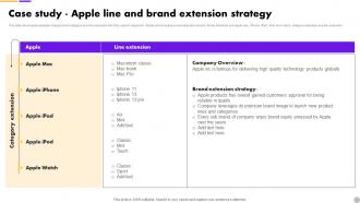 Case Study Apple Line And Strategy Brand Extension Strategy To Diversify Business Revenue MKT SS V