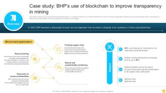 Case Study Bhps Use Of Blockchain To Improve Transparency Unlocking Real World BCT SS