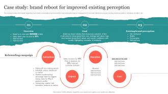 Case Study Brand Reboot For Improved Existing Perception Ppt Slides Example Topics