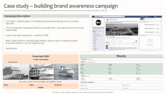 Case Study Building Brand Awareness Campaign Effective Brand Management