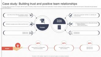 Case Study Building Trust And Positive Team Relationships Global Teamwork Effective Ppt Template