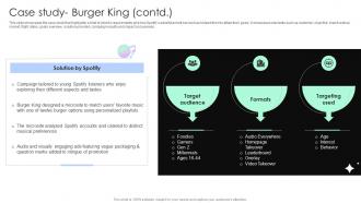 Case Study Burger King Music And Entertainment Company Profile CP SS V Interactive Captivating