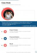 Case Study Call Center Proposal One Pager Sample Example Document