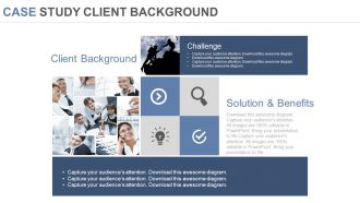 Case study client background ppt slides