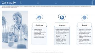 Case Study Clinical Medicine Research Company Profile