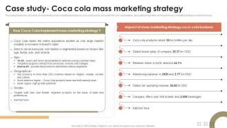 Case Study Coca Cola Mass Marketing Strategy Promotional Activities To Attract MKT SS V