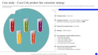 Case Study Coca Cola Product Brand Market And Launch Strategy MKT SS V