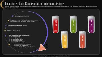 Case Study Coca Cola Product Line Brand Strategy For Increasing Company Presence MKT SS V