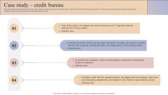 Case Study Credit Bureau Business And It Alignment Ppt Show Graphics Tutorials