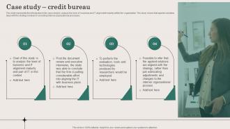 Case Study Credit Bureau Business And IT Alignment Steps Ppt Slides Infographics