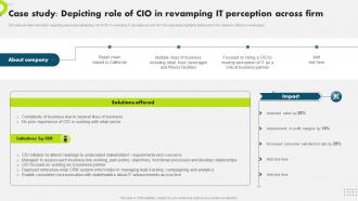 Case Study Depicting Role Of Cio In Revamping It Strategic Plan To Secure It Infrastructure Strategy SS V