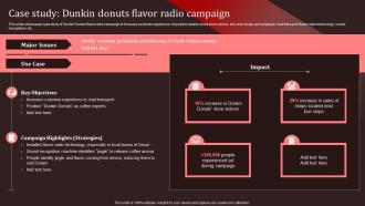 Case Study Dunkin Donuts Flavor Radio Campaign Nike Emotional Branding Ppt Formats