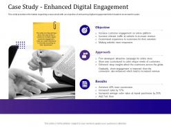 Case study enhanced digital engagement empowered customer engagement ppt slides tips