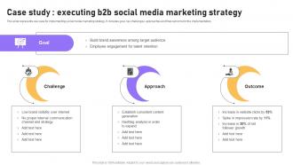 Case Study Executing B2b Social Media Marketing Strategy B2b E Commerce Platform Management