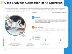Case study for automation of hr operation organizational ppt powerpoint presentation good