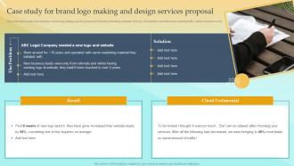 Case Study For Brand Logo Making And Design Services Proposal
