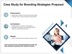 Case study for branding strategies proposal ppt powerpoint presentation pictures brochure