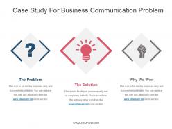 Case study for business communication problem presentation design template