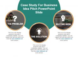 Case study for business idea pitch powerpoint slide