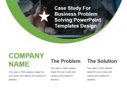 Case study for business problem solving powerpoint templates design