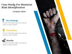 Case study for business risk identification powerpoint template