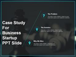 Case study for business startup ppt slide