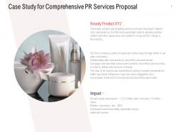 Case study for comprehensive pr services proposal ppt slideshow