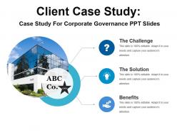 Case study for corporate governance ppt slides