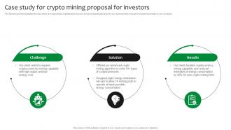 Case Study For Crypto Mining Proposal For Investors Ppt Slides Design Templates