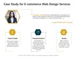 Case study for e commerce web design services problem ppt powerpoint presentation templates