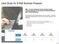 Case Study For E Mail Business Proposal Marketing Ppt Powerpoint Slides