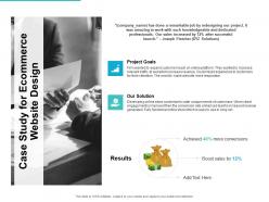 Case study for ecommerce website design ppt powerpoint presentation
