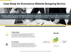 Case study for ecommerce website designing service ppt presentation slides