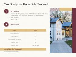 Case Study For House Sale Proposal Ppt Powerpoint Presentation Summary Skills